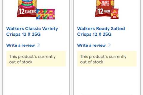 Supermarkets hit by Walkers crisp shortage due to IT glitch