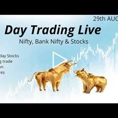Intraday Live Trading : Nifty & Bank Nifty | Stock Market : 29th August