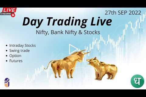 Intraday Live Trading : Nifty & Bank Nifty | Stock Market : 27th September