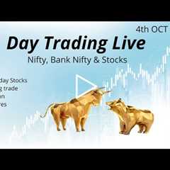 Intraday Live Trading : Nifty & Bank Nifty | Stock Market : 4th October