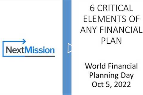 6 Critical Elements of any Financial Plan