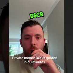 Private money DSCR loans for real estate investors