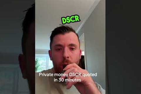 Private money DSCR loans for real estate investors